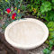 Primrose 38cm Ivory Wilson Round Stone Bird Bath Water Bowl Outdoor Garden Feature