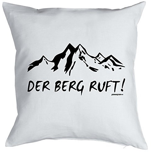 Goodman Design Apres-Ski Kissen Der Berg Ruft! Kuschelkissen Sofakissen Sitzkissen Mitbringsel Polster