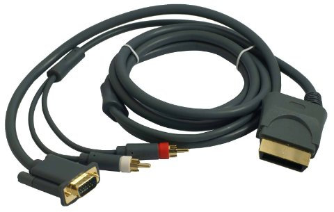 5.1 VGA HD cable fox XBOX360 1,80m GOLD