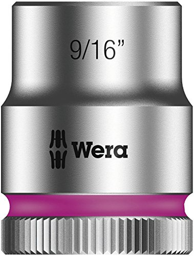 Wera 8790 HMB Zyklop-Steckschlüsseleinsatz mit 3/8 Zoll-Antrieb, 9/16 Zoll, 05003575001, Pink