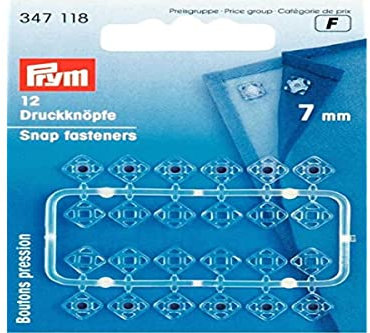 Prym 347.118 Snap Fasteners, Polyamid: 100%, transparent, One size