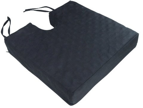 Aidapt Deluxe Coccyx Wedge Memory Foam Cushion Seat for Posture Back Support for Office Chair, Travel, Car Seat, Wheelchair, Sciatica Lower Back Pain Relief Aid