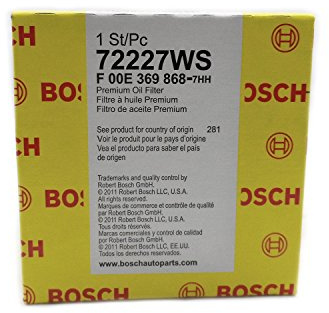 BOSCH 72227WS Workshop Engine Oil Filter - Compatible with Select Ford E-150, E-250, E-350, Expedition, Explorer, F-150, F-250, F-350, Mustang, Ranger; Land Rover LR3; Lincoln; Mazda; Mercury + More