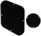 Musiclily LP Gitarren Control Plate BackPlate und Switchplate Schalter Abdeckplatte Set for USA Les Paul E-Gitarre, 3 lagig Schwarz
