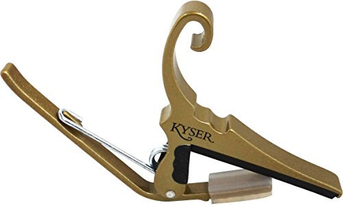 Kyser Schnellwechsel-Kapodaster für konzertgitarren/flamenco-gitarren, Gold, KGCG
