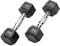 Bad Company I Kurzhanteln gummiert für Aerobic, Gymnastik und Fitness 6 Kg (2x3,0)