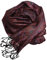 ufash Pashmina 100% Seidenschal aus Indien für Damen & Herren, Paisley Muster, 160 x 35 cm - Schal aus reiner Seide, Violett