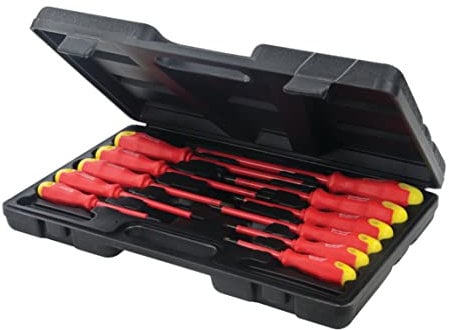Silverline - Set di cacciavite isolati con impugnatura morbida 11 p.zi (918535)