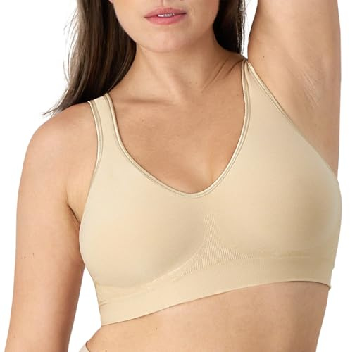 Bali Women's Comfort Revolution Full-Coverage Wireless Bra, Wirefree T-Shirt Bra, DF3484, Nude, M