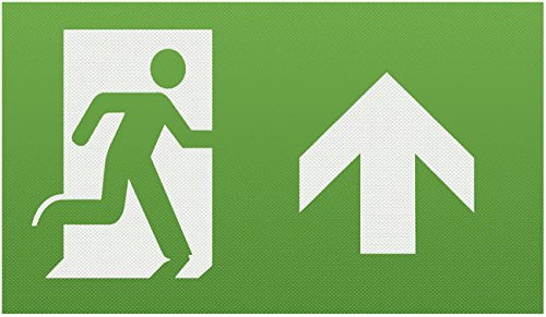Running Man Legend (kit of 2) with Upward Facing Arrow for EMEXIT/EMLREC/EMLSUS/EMXST