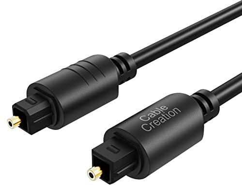 Optical Cable 7M/24ft, Toslink Cable for Soundbar to TV, Digital Optical Audio Cord with 24K Gold-Plated Male to Male for [S/PDIF] DVD, Blu-ray player, AMP, Home Theater, PS4, Xbox, Game Console