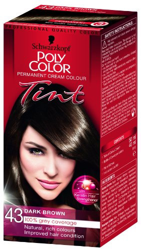 Schwarzkopf Poly Color Cremefarbe 43 dunkelbraun (1 Stück)