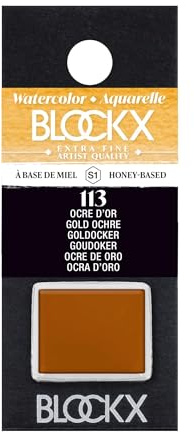 BLOCKX 41113BXC Transparent - Aquarelle Extra-fine Ocre D'Or 1/2 godet