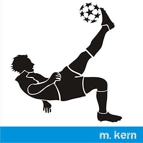 Wandtattoo Fußballer 6, 24 x 26 von mldigitaldesign