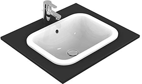 Ideal Standard anschließen Arbeitsplatte Becken E505901, rechteckig weiß mit 580 x 410 x 175 mm Überlauf
