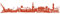 Samunshi® Wandtattoo Rostock Skyline Wandaufkleber 70 x 12,6cm kupfermetalleffekt