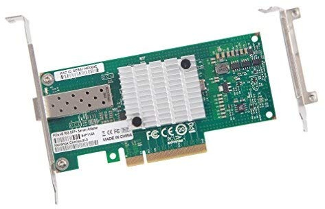 10Gtek® Mellanox ConnectX-2 Chip Carte réseau d'adaptateur réseau Ethernet 10Gb (NIC), 1x SFP+, PCI Express 2.0 X8