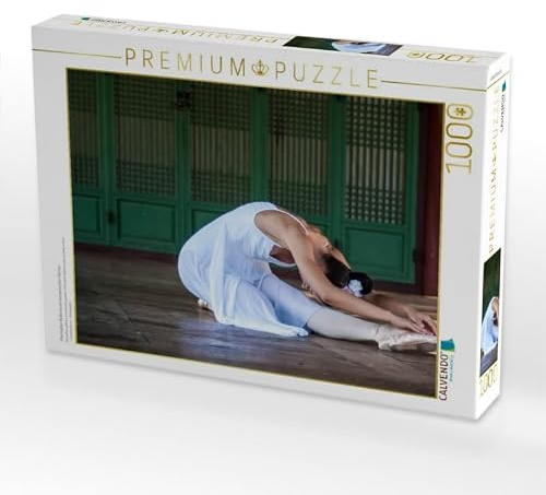 Puzzle · Mainhattan Ballerina im koreanischen Garten | 1000 Teile · Lege-Größe 64 × 48 cm · CALVENDO Puzzle