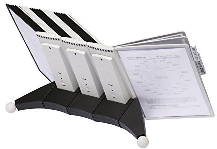 Durable 552022 Sichttafelsystem Sherpa Table (mit 30 Sichttafeln) schwarz/grau