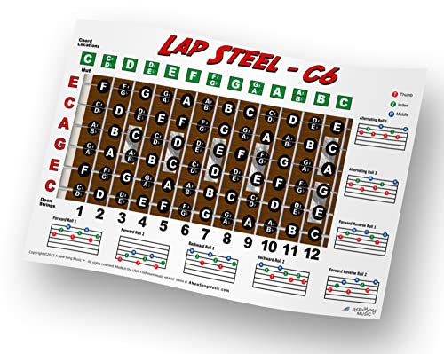 A New Song Music Lap Steel Gitarren-Griffbrettdiagramm – C6 Tuning