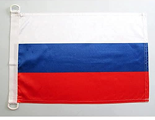 AZ FLAG Bootflagge Russland - 45x30 cm - Russische Bootsfahne 30 x 45 Cm Marine Flaggen - Flaggen