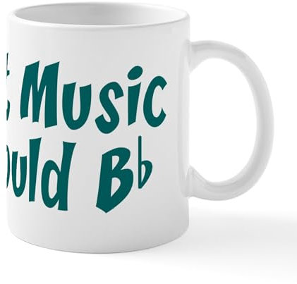 CafePress Without Music Life Would B Flat Mug 11 oz (325 ml) Ceramic Coffee Mug