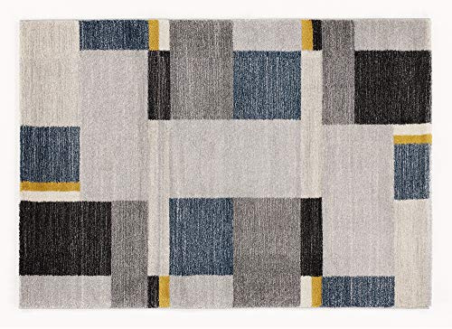 OCI Castle BEPPO Teppich 677 grau-Mix-blau 200 x 290 cm