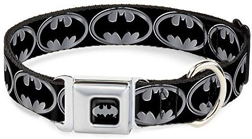 Buckle-Down BMA Batman schwarz/Silber Hund Halsband