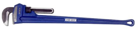 IRWIN Tools Vise-Grip Pipe Wrench, Cast Iron, 6-Inch Jaw, 48-Inch Length (274108),Blue