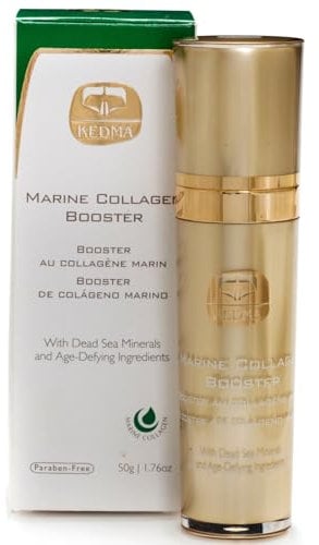 Kedma - Booster-Serum mit Meereskollagen und Mineralien aus dem Toten Meer - Anti-Aging und Feuchtigkeitsspendend - Für alle Hauttypen - 50g