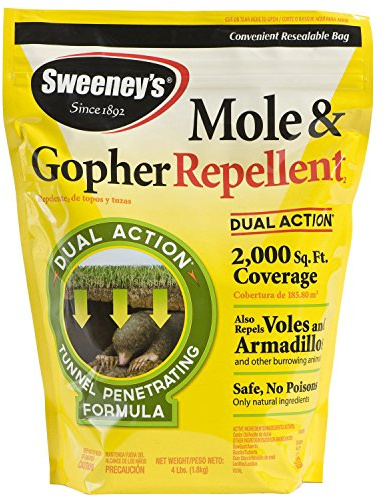 Sweeney's S7001-1 Mole and Gopher Repellent Granules, 4 lb.