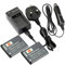 DSTE 2pcs D-LI88 Rechargeable Li-ion Battery + Charger DC89U for Pentax Optio H90, P70, P80, W90, WS80 Digatal Camera