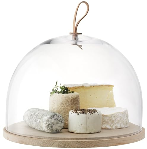 LSA International Ivalo dôme et base en frêne clair, 32 cm