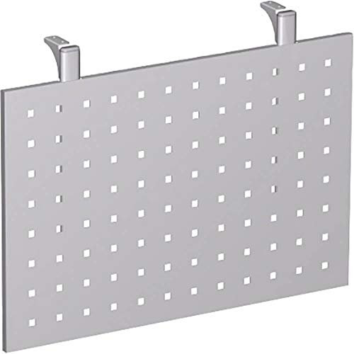 Gera Möbel C Fuß Flex Knieraumblende, Tischzubehör, Metall, Silber, 80 x 6.5 x 40 cm