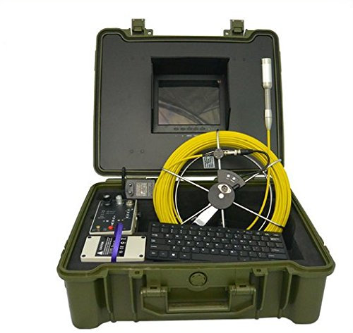 GOWE Underwater Video Camera inspecting Water Pipe leaks Detector with 23mm Camera Head and 20m Cable Sensor Size:1/4; Horizontal Resolution:480TVL; Signal System:NTSC