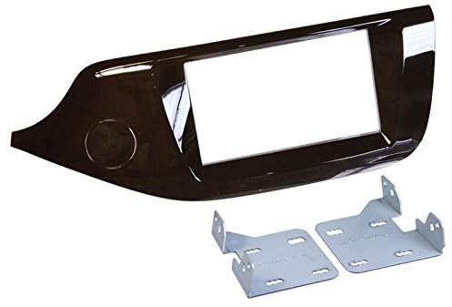 2 DIN Radioeinbauset Blende Radioanschlusskabel Antennenadapter Komplettset für Kia Ceed SW Pro JD ab 06/2012 Piano braun