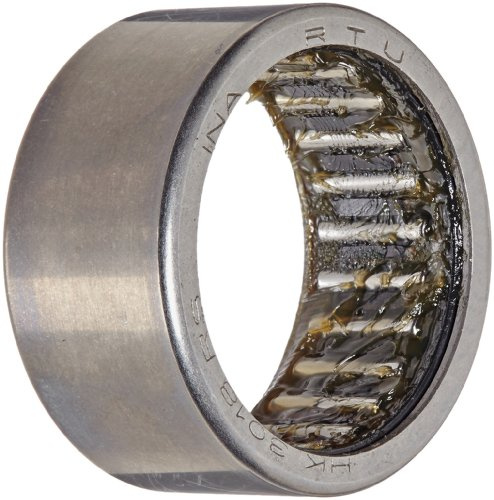 INA HK3018RS Nadelrollenlager, Käfig, Außenring und Roller, Stahlkäfig, offenes Ende, einfache Dichtung, metrisch, 30 mm ID, 37 mm Außendurchmesser, 18 mm Breite, 6000 U/min maximale Drehzahl
