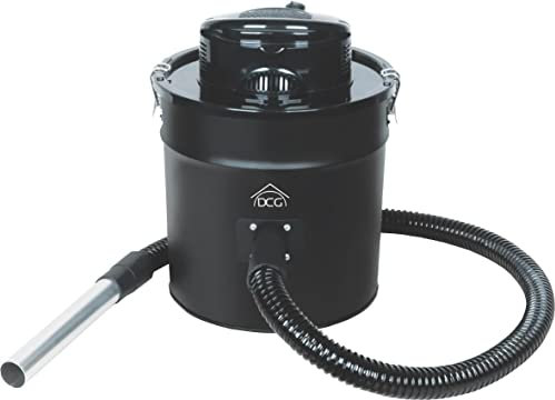 DCG Eltronic BS8800 BS8800-Aspiracenere con Motore, capacità 20lt. Tubo Flessibile in Alluminio, 1200 W, 20 Litri, Nero