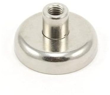 Y30BH Ferrite Pot Magnet with M6 Thread for DIY, Hanging, Holding or Underwater - 32mm dia x 18mm tall - 5.8kg Pull - North