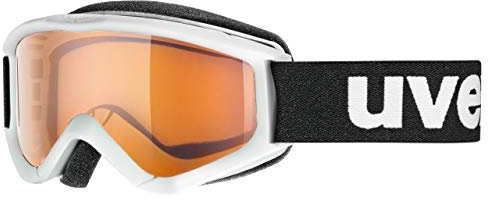 uvex speedy pro - Skibrille für Kinder - konstrastverstärkend - vergrößertes, beschlagfreies Sichtfeld - weiß - one size
