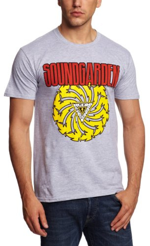 Soundgarden Men's Bad Motor Finger T-Shirt Medium Grey