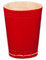 Leder Würfelbecher farbig/ohne Würfel, Standart Größe 9cm (rot)
