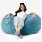 Lounge Pug, 'Mammoth' Sofa Sitzsack XXL, Riesensessel, Cord Türkis