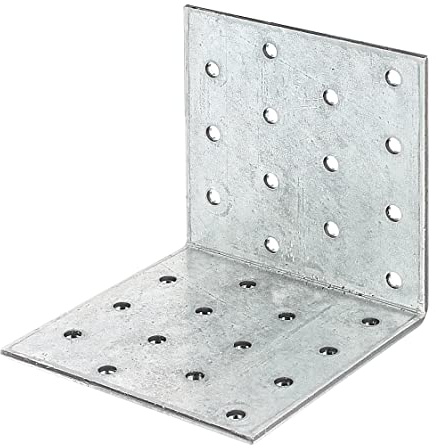 Alberts 330859 Lochplattenwinkel | sendzimirverzinkt | 80 x 80 x 80 mm
