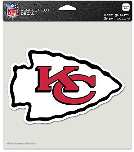 Wincraft NFL Kansas City Chiefs gestanzter Farbaufkleber, 20,3 x 20,3 cm, Team-Farbe
