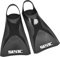 SEAC Atom, Pinne Corte da Nuoto per Allenamento in Piscina e in Mare Unisex Adulto, Nero, XL