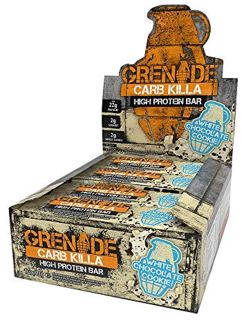 Grenade - Galleta blanca del chocolate de la barra de la proteína de Carb Killa - 12 Bares