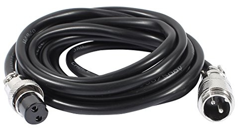 Sourcingmap GX16 2 Pin Male/Female Head Aviation Socket Connector Electrical Cable 2m