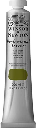 Winsor & Newton Professional Acrylic Color Fine - 200 ml - Verde Oliva