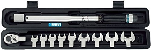 CHIAVE DINAMOMETRICA PROFESSIONALE 40 - 210 NM IN KIT 11 PZ FERVI 0803/S210